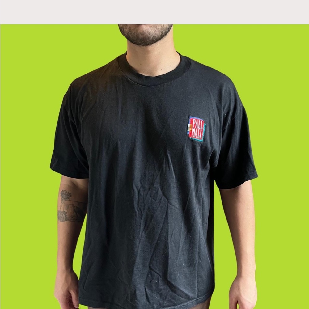 Black Short Sleeve Crew Neck Tee